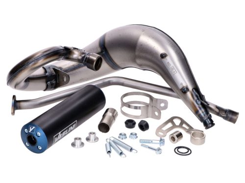 Kipufogó Yasuni Cross ML MAX PRO kék Beta RR, Aprilia RX, SX, Derbi Senda, Motorhispania Furia, Rieju 50 MRT, Pro, SM, Yamaha DT 50, Sherco SM Minarelli AM6, Yamaha DT 50, Sherco SM