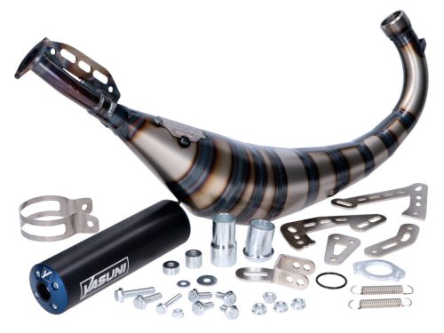 Kipufogó Yasuni R3 Carrera MAX PRO kék Aprilia RX, Derbi Senda, Beta RR, SM, Rieju MRT, MRX, Motorhispania Furia, D50B0, EBE, EBS számára