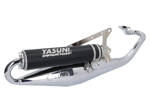 Yasuni Scooter Z fekete króm kipufogó - CPI, Keeway, China (2 ütemű) (1E40QMB)