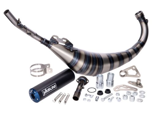 Kipufogó Yasuni R3 Carrera MAX PRO kék Aprilia RS50, MBK X-Power, Rieju RS2, Yamaha TZR, Motorhispania DR, Minarelli AM6-hoz
