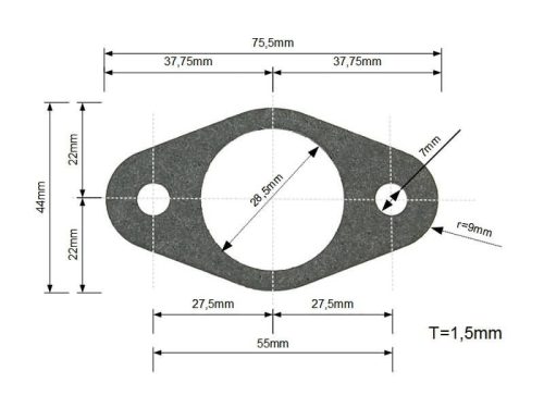 Kipufogó tömítés / tűzkarika Yasuni